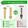 Solid Brass Hose Nozzle 2 Pack, Heavy Duty Adjustable High