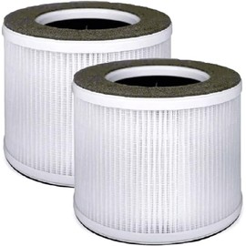 Nispira 42269 True HEPA Activated Carbon Filter Replacement Compatible with Silentnight Air Purifier | Removes Dust, Smoke | 2 Packs