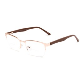 Readers.com Reading Glasses: The Polk Bifocal rectangle Style for Men and Women