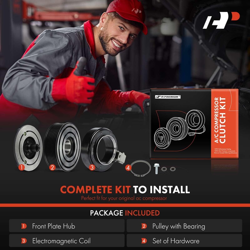A-Premium Air Conditioner AC Compressor Clutch Kit Compatible with Dodge