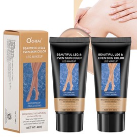 Baorder 2PCS Leg Makeup Full Coverage Waterproof No Transfer Leg Makeup To Cover Veins Concealer For Mature Skin Smooth Tone Body Make up Long Lasting Leg And Body Scar Cover Up