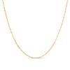 KEZEF 18k 2mm 18kt Gold Plated 925 Sterling Silver Necklace