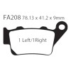 Juego De Balatas Traseras Para Bajaj Pulsar Ns200 Fa208 Mtc