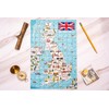 Terra Puzzles United Kingdom Map Wooden Jigsaw Puzzle 152 Piece,