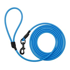 ALPHA DOG SERIES Waterproof, PVC Round Rope Pet Leash LeashCollar, Heavy Duty, Tear Resistant, Bite Proof, for Training, Beach, Yard, Play, Camping (PVC Round Rope - Blue)