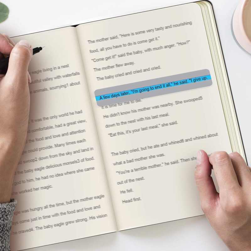 18 Pack Reading Guide Strips Colored Overlay Highlight Bookmarks Reading