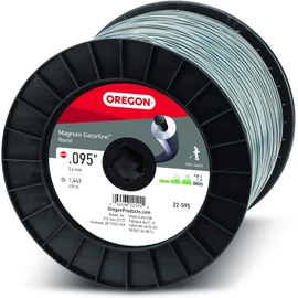 Oregon Magnum Gatorline 095 Trimmer Line Heavy Duty, Professional Round Weed Wacker String for Gas and Electric Grass Trimmer and Brushcutters, Fits Most Standard Models .095" x 1443-Foot (22-595)