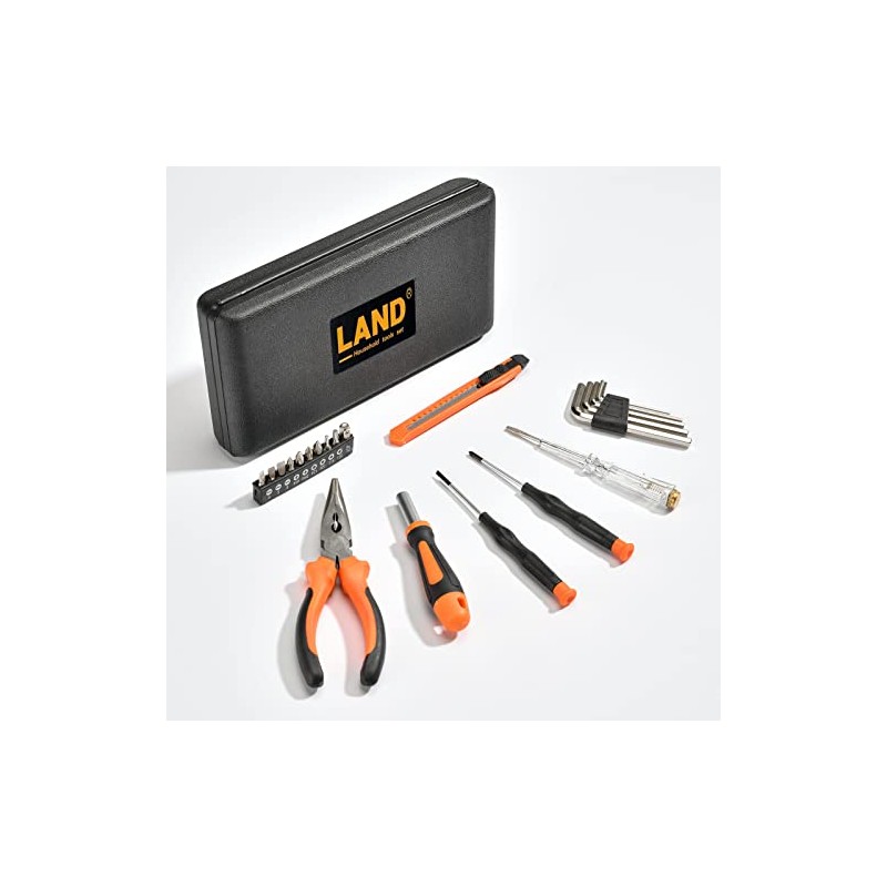 LAND 22-Piece Compact Tool Kit with Toolbox