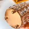 Tiardey Crystal Makeup Brush Holder Organizer Eyebrow Comb Brushes Pen