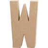 Creativ 26622 20.5 cm 1-Piece Papier Mache Letter W, Beige