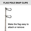 National Flag Countries Flags with Handheld Flagpole Telescopic Stainless Steel