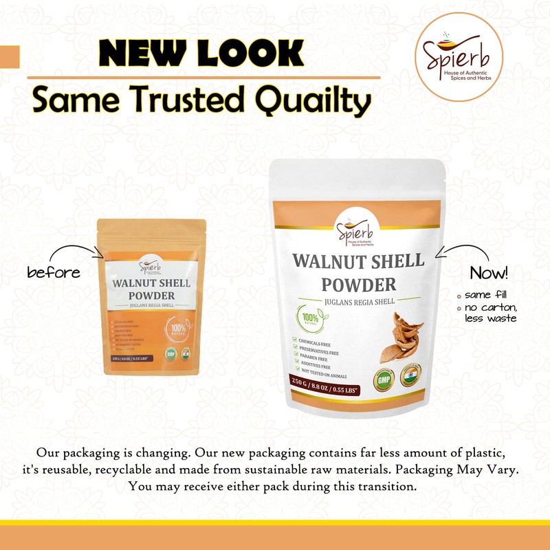 Spierb Walnut Shell Powder 250 gm – Make Your own
