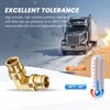 5PCS 90° Union Elbow Push-to-Connect Fittings – Brass C36000 Air