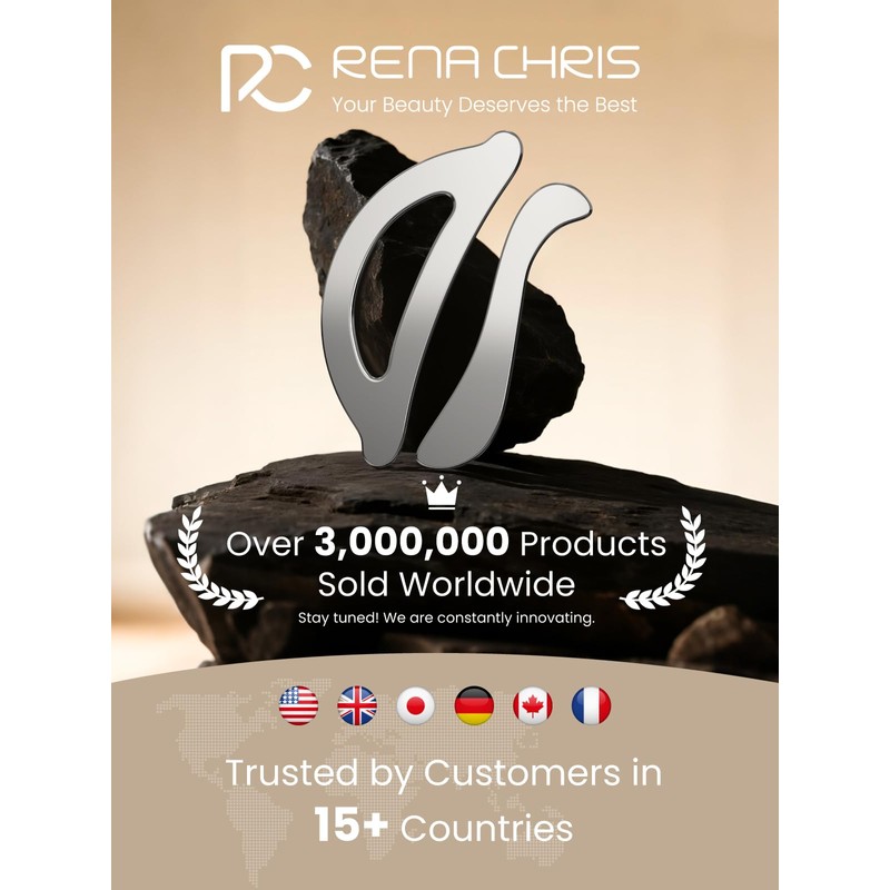 Rena Chris Muscle Scraper Tool Set - Stainless Steel Gua