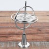 Silver Rotating Gyroscope Compact & Portable Design Ideal for Adult