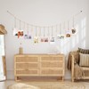 2 Pcs Hanging Photo Display,Boho Photo String with Wooden Beads