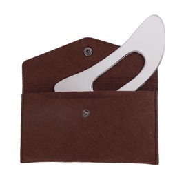 lasuroa Gua Sha-Massagegerät mit Griff, Edelstahl zur Muskelentspannung und Faszienfreisetzung Großes Körperschabgerät für Rücken Nacken Gesicht Beine