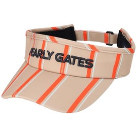 Parly Gates 053-4287912 Unisex Sun Visor (Ribbon Stripe Pattern, Adjustable Size) / Hat Golf, 041_Beige