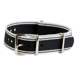 Clockwork Synergy® Classic Nylon watch straps bands (20mm, Pink/Green)