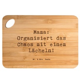 Mr. & Mrs. Panda Bamboo Chopping Board Saying Mama Ordinance Gift, Mother's Love, Family, Birthdays, Chaos, Wooden Chopping Board, Personal