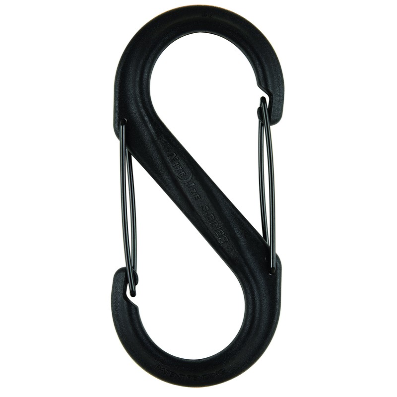 Carabiner, 1-9/53 In., Glass Filled Nylon
