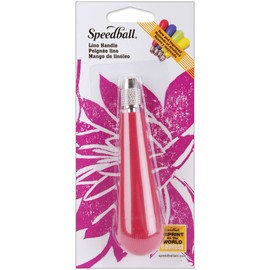 Speedball SB412-38 Lino Handle, Red