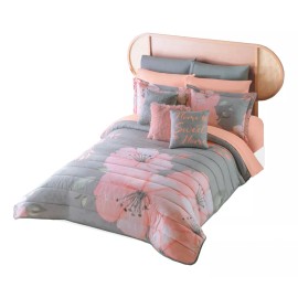 Colchas Concord Edredón Ligero Aurora Gris Matrimonial Colchas Concord