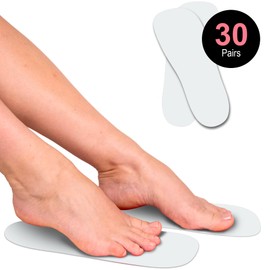 CHNELSS Professional 30Pairs Spray Tan Feet Pads - Disposable Foam Feet Protectors for Tanning Hygienic & Comfortable Feet for Spray Tanning - Spray Tan Foot Covers for Tanning Tent (White)