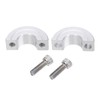 QUARKZMAN Pack of 2 Double Split Clamping Ring for 1/2