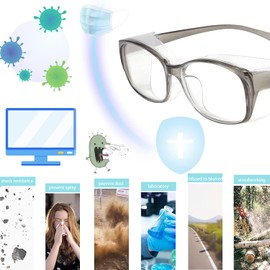 Dollger Safety Glasses with Readers 1.5 2.0 1.0 Progressive Multifocus Anti Fog and Blue Light Blocking Reading Glasses