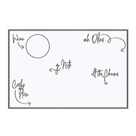 Creative Brands Slant CollectionsCharcuterie Paper, 50" x 18", White/Black