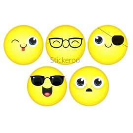 Unbranded 15 Emoji Face Stickers Birthday Party Goody Loot Bag Favor Teacher Kid Reward