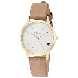 Fieldwork FSC136 Women's Analog Watch with Leather Strap, gray, watch
