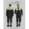 ProHydra Mens Rain Suits with Air Vents Reflective Stripes Waterproof