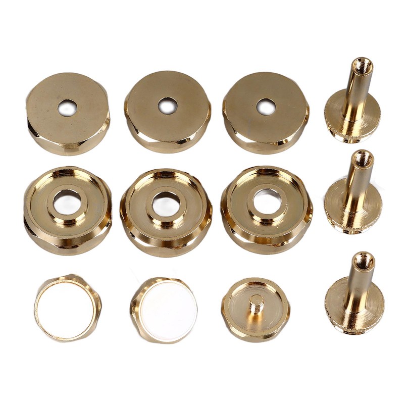12Pcs Trumpet Accessories Metal Upper and Lower Covers Buttons Connecting