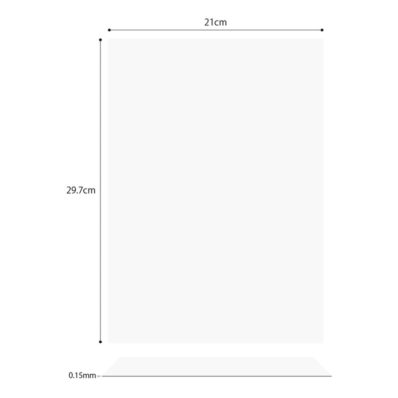 Printable Magnetic Sheets, Inkjet Printable Matte Paper, A4, White, Design