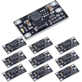 GTIWUNG Pack of 10 Mini Boost Module 3.7 V to 12 V, Step-up Boost Power Converter, DC Step Up Converter, 3.7 V to 5 V 8 V 9 V 12 V Boost Voltage Regulator Power Supply Module