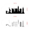 New York City Detailed Skyline Cake Stencil Side C1000 by