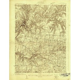 YellowMaps Oil City PA topo map, 1:48000 Scale, 15 X 15 Minute, Historical, 1922, 26.9 x 20.7 in - Polypropylene