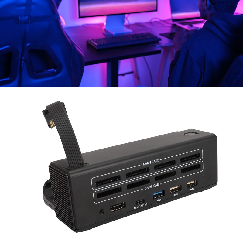 TV Docking Station 8 in 1 Game Card Reader HD
