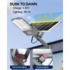 Leadzon 5000W Solar Street Lights Outdoor, 40000mAh 450000LM Super Bright