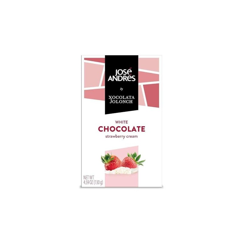 José Andrés White Chocolate Strawberry And Cream 4.59 oz