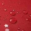 ROYGROW Square Christmas Tablecloth 52x52 with Tree Decorations, Red Snowflake