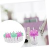 FRCOLOR 7pcs Milk Tea Bottle Lip Glaze Tube Clear Gloss