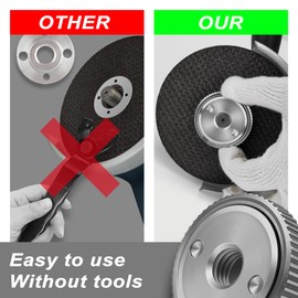 Ventvinal SDS Clic M14 Quick-Release Nut for All Angle Grinders by AEG, Black & Decker, DeWalt, Flex, Hitachi, Metabo, Makita etc. (1 x Clamping Nut)