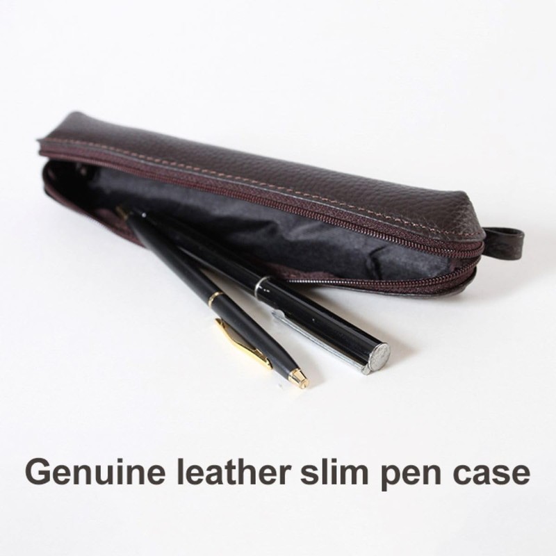 Genuine Leather Slim Pen Case MCN003 Pen Case Slim Compact