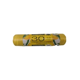 Schone Products (UK) Fragranced Pedal Bin Liners - Citrus Lemon - Pack of 40 - help prevent odours within a household bin - 15 Litre Capacity