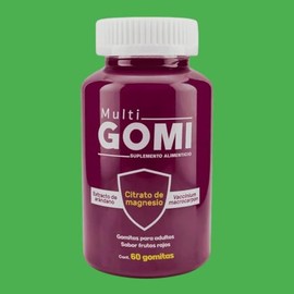 Gomitas Multivitamnicas con Citrato de Magnesio, Extracto de Arndano y Vaccinium Macrocarpen, Sabor Frutos Rojos, 60 Gomitas para Adultos             