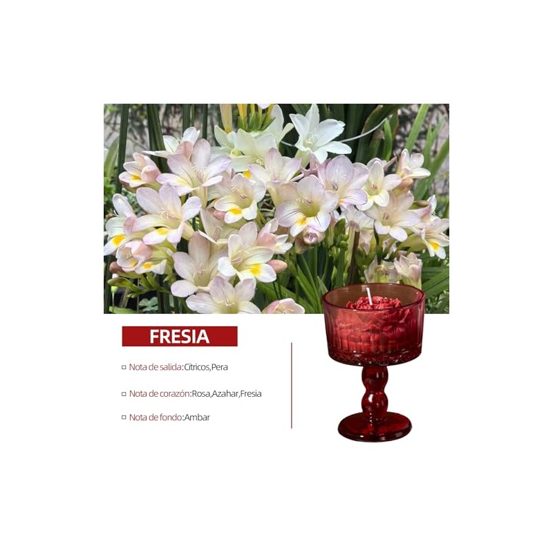 Regalos para Mujer Cumpleaños,Vela Aromatica Set regalo Mujer,Cera con Mezcla