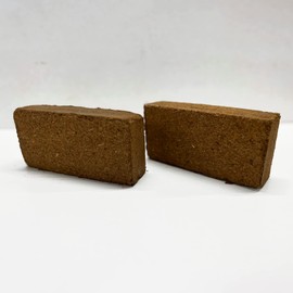 Best Coco Peat - Premium Coconut Coir Pith 2 Brick Pack 650gm/1.4 Lbs | 100% Organic | Expands Approx 2.3 Gallon | Lowest EC and Ph Balance